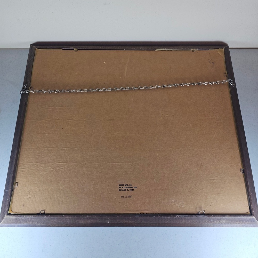 Vintage 1978 Busch Born of Natural Ingredients Beer Sign Bar Mirror 24" x 20.5" - Picture 3 of 3